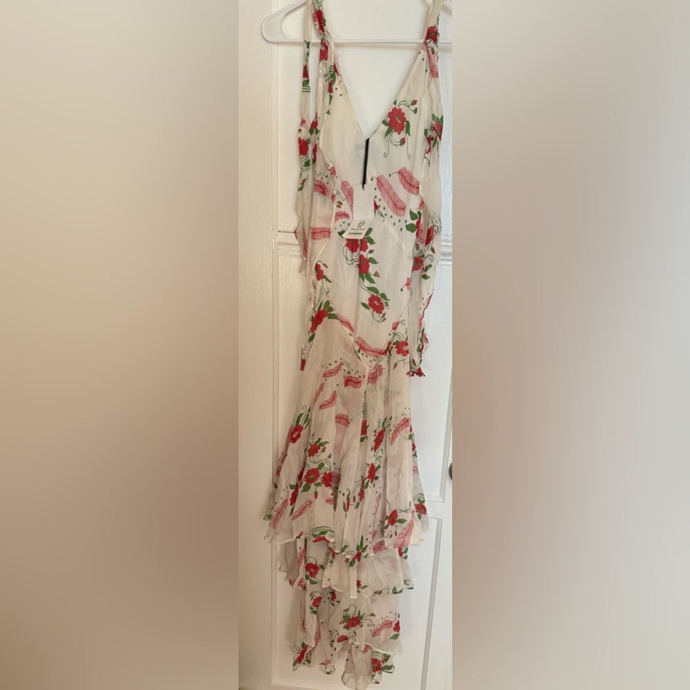 NWT! CELIA BIRTWELL FOR EXPRESS Flowing Silk Chiffon Maxi Dress - Sz0